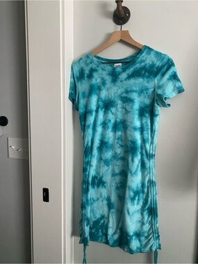 PINK Victoria's Secret Turquoise Tie-Dye Mini Dress Medium